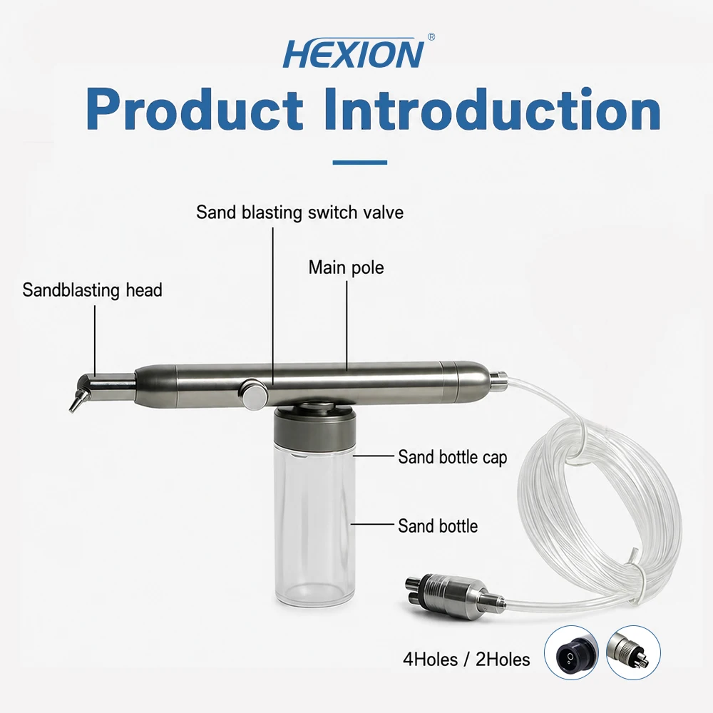 Sandblaster Cabinet - HEXION 알루미늄 산화물 마이크로 블래스터 인터페이스