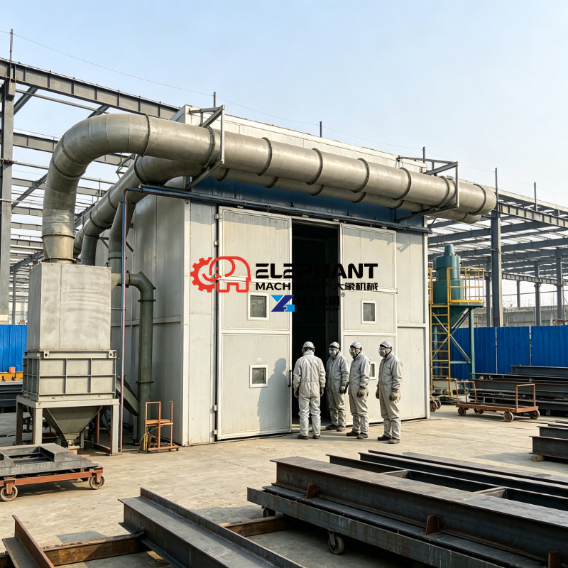 Sandblaster Cabinet - 산업용 샌드블라스트 캐비닛 20피트 컨테이너 샌드블라스팅